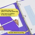 thumbnail image 6 of BAZIC 3 Ring Binder 1" Economy View Binders Purple, Hold 175 Sheets, 12-Count, 6 of 8
