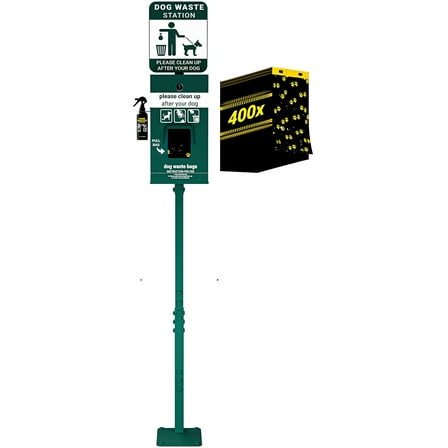 Mini Pet Waste Station with Hand Sanitizer Bottle