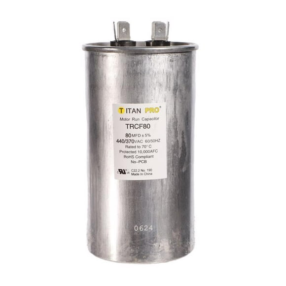 Condensador Titan Pro Round Run 80 uF 440 V 50-60 Hz