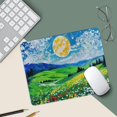 thumbnail image 5 of Moon Hill Flower Cloud Printed Mouse Pad, 10"x12", Non-Slip Rubber Base MousePads for Computer Laptop Men Women Kids, 5 of 8