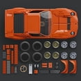 thumbnail image 4 of Mattel Brick Shop Hot Wheels '71 Lamborghini Miura P400 SV Building Toy Kit (1523 Pieces), for Collectors, 4 of 6