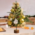 thumbnail image 4 of Puntoco Árbol de Navidad en miniatura Adornos navideños Decoración de escenas navideñas para el hogar Liquidación de adornos de decoración interior y exterior en Navidad, 4 of 6