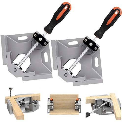 4 Piece 90 degree Right Angle Clip Corner Clamps Corner Holder Wood Working Tool 