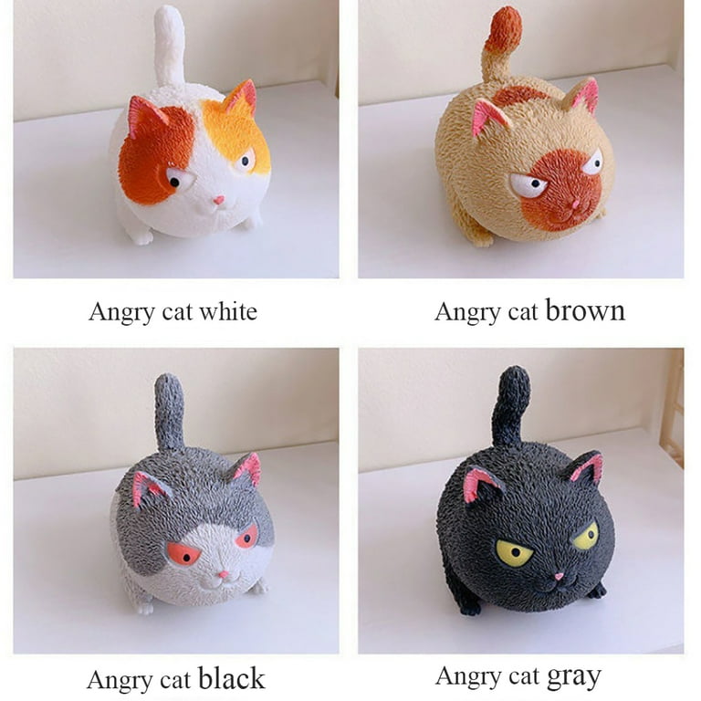 Godderr Boys Girls Cat Decompression Toys for Toddler Kids Kneading Toys Soft Slow Rebound Cat Toys Stress Relief Toys