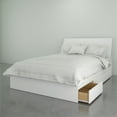 thumbnail image 1 of Pemberly Row Contemporary 2 Piece Full Size Bedroom Set in White, 1 of 6