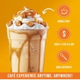 thumbnail image 4 of The Frozen Bean Latte & Frappe Instant Coffee Mix Caramel Macchiato Double Shot Caffeine, Low Sugar, Casein-Free, 10-Pack, 4 of 7