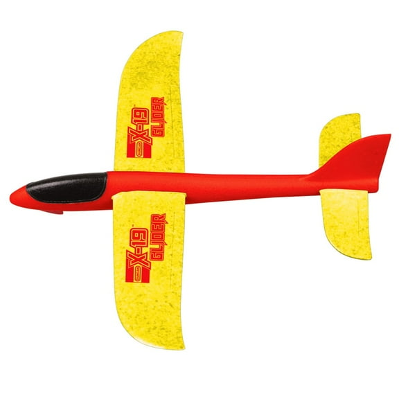Duncan X-19 Glider with Launcher - 19" Wing Span - Extreme Flights (Red Body Yellow Wings)
