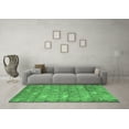 thumbnail image 3 of Ahgly Company Indoor Square Abstract Emerald Green Modern Area Rugs, 7' Square, 3 of 4