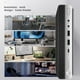 thumbnail image 3 of HP EliteDesk 705 G4 Mini computadora de Escritorio, AMD Quad-Core Ryzen 3 Pro 2200GE, 8GB RAM, 256GB SSD, WiFi, Windows 11 Pro (Reacondicionado), 3 of 4