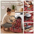 thumbnail image 5 of Moynesa Christmas 8'x10'Area Rug for Living Room Soft Machine Washable Christmas Rug with Non-Slip Sponge Backing Lightweight Holiday Rug for High Traffic Areas Festive Christmas Home Decor, 5 of 11