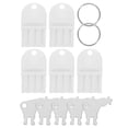 thumbnail image 1 of Llave para dispensador de toallas de papel, 10 unidades, con 2 anillos, repuesto universal para dispensadores comerciales de toallas de papel y papel higiénico., 1 of 8