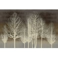 thumbnail image 2 of Bennett, Kate 14x11 White Modern Wood Framed Museum Art Print Titled - Trees on Brown Panel III, 2 of 4
