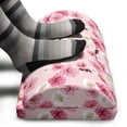 thumbnail image 3 of Floral Foot Rest, Chinese Plum Patterns Spring Blossoms Motifs with Buds Natural Art, Non-Slip Backing Adjustable Ergonomic Memory Foam Leg Support for Office, Pale Pink Pastel Pink, by Ambesonne, 3 of 5