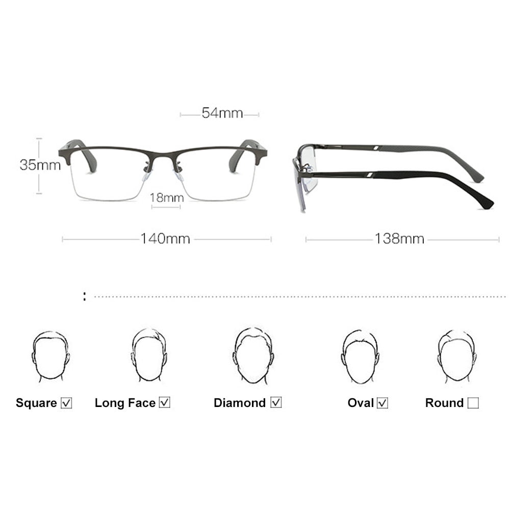 Men Photochromic Gray Business Reading Glasses 1.50, Gunmetal Metal Spring Hinge Progressive Readers +1.50 Strength