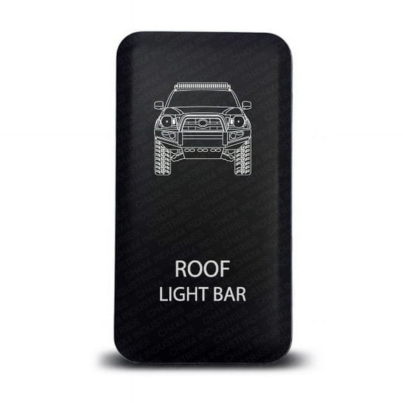 CH4x4 Push Switch for Toyota Tacoma - Roof Light Bar Symbol - White Led