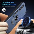 thumbnail image 3 of Phone Case for Samsung Galaxy A55 Hybrid Case with Ring Kickstand, Heavy Duty Protection Armor Case with Comfortable Grip Support Magnetic Car Mount for Samsung Galaxy A55 - Navyblue, 3 of 7