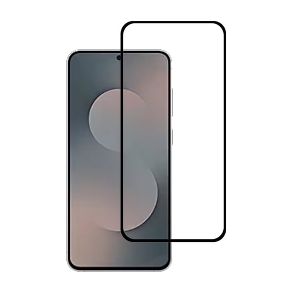 PAPAUTOP [2 Pcs] Black Full Coverage Easy Installation Tempered Glass Screen Protector for Samsung Galaxy S25 FE 2025
