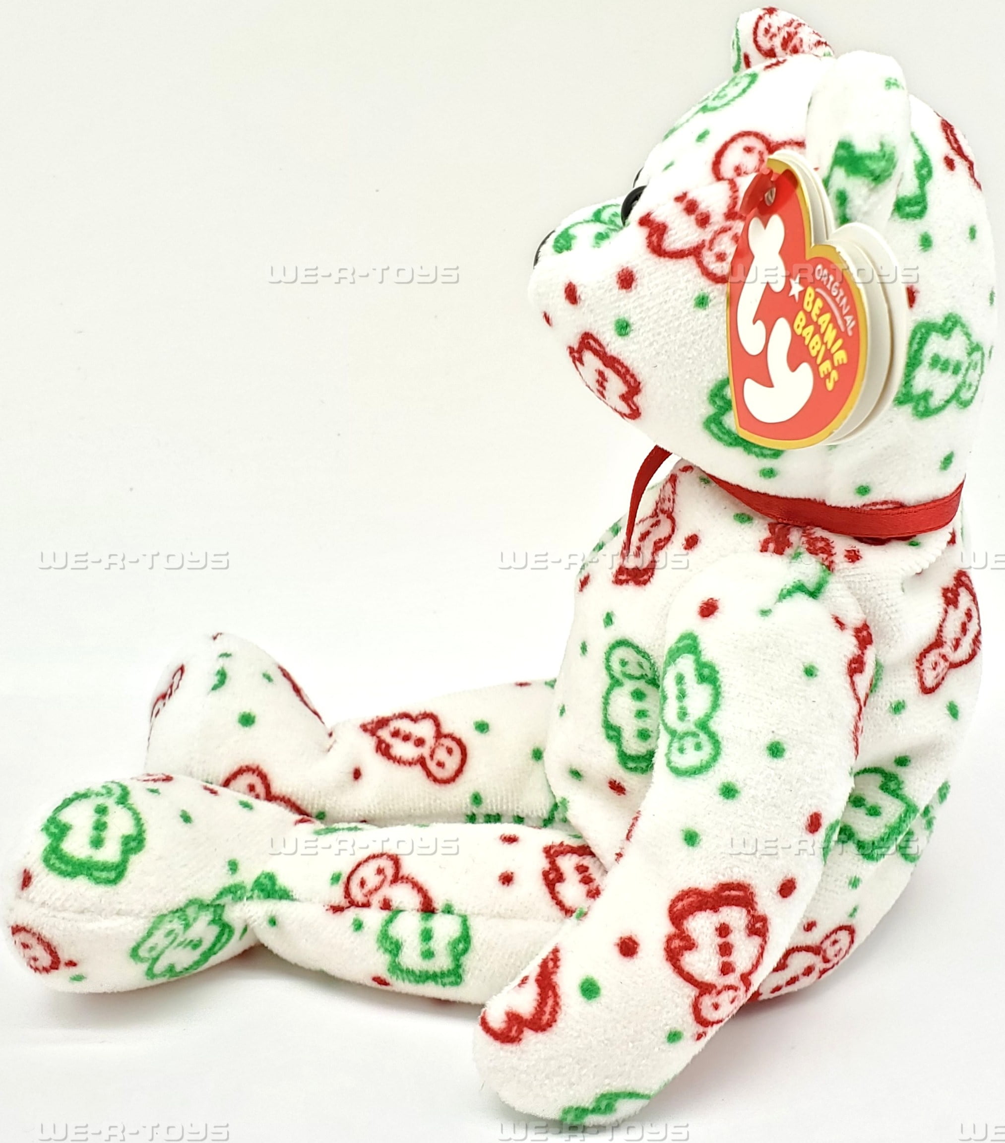 Ty Beanie Babies Gingerspice the Bear Christmas Plush 2008