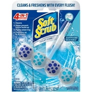 (6 pack) Soft Scrub 4-in-1 Rim Hanger Automatic Toilet Bowl Cleaner, Sapphire Waters, 1 Count