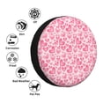 thumbnail image 4 of Haiem Spare Tire Cover , Wheel Cover with pink heart printed, Camper Spare Tire Cover Fit for Jeep Wrangler Rv SUV Truck Travel Trailer-16 inch, 4 of 6
