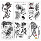 thumbnail image 1 of Etiqueta engomada del tatuaje del brazo serie Bio abstracta 210*148mm 6 uds JShteea, 1 of 9