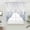 White Light Blue Mist Blue, variant on Spring Reddish Brown Eucalyptus Swag Valances for Windows, Kitchen Window Curtains Over Sink, Botanical Leaf Country Window Treatment Curtains for Living Room/Bedroom Curtains 2 Panel Sets 36"x45"