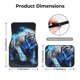 thumbnail image 5 of Balery Futuristic Blue Light White Tiger Juego de 4 Alfombrillas para Auto, Revestimientos de Caucho Resistente, Diseño Antideslizante, 5 of 7