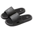 thumbnail image 3 of Rotm Reflexology Slippers Massage Slippers Therapeutic Reflexology Sandals for Foot Acupoint Massage Shiatsu Arch Support House Sandals Black,7.5, 3 of 6