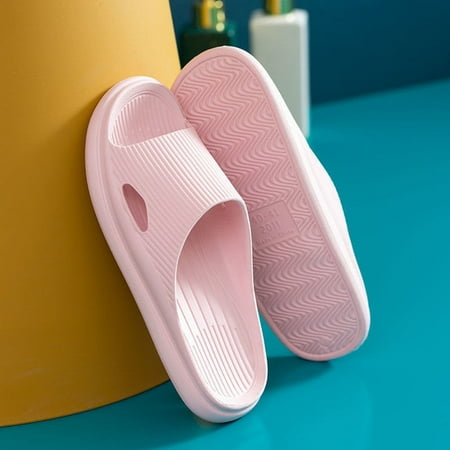 

QWZNDZGR Women Men Summer Fashion Slippers Slide Sandals Beach High Heels Shower Thick Soft Sole Ladies Boys Girls Bathroom Shoes