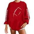 thumbnail image 5 of Bouanq Women's Football Game Day Print Casual Sweatshirt Football Grandma Sweatshirt Football Lover, 5 of 7