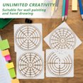 thumbnail image 4 of 4pcs Decorative Mandala Dot Stencils Delicate Mandala Dot Templates Convenient Stencils, 4 of 8
