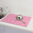 thumbnail image 6 of Fuzoiu Snowflake pink backgrounds Print Absorbent, Reversible Microfiber Dish Drying Mat for Kitchen, Dish Drying Pad for Dishes, Utensils, Pots and Pans, Extra Large 18 Inch x 24 Inch, 6 of 7