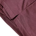 thumbnail image 6 of VSSSJ Shirts for Men Fitted Solid Color Button Round Neck Long Sleeve Pullover Tees Casual Autumn and Winter Lightweight Sportwear Wine01 M, 6 of 6