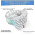thumbnail image 2 of Orthopedic Heart Shaped Sleeping Pillow - Leg Wedge Cushion With Knee Support For Comfort And Sciatica Relief, 2 of 3