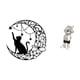 thumbnail image 5 of Escultura de pared de metal con diseño de gato , moderna decoración y para chimenea, estante, escritorio, regalo de inaug, 5 of 8