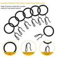 thumbnail image 5 of 40 Pcs Metal Curtain Drapery Rings & Hooks, 30 mm Internal Diameter, Black Curtain Hooks for Drapes, Internal Diameter for Window, 5 of 8