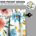 thumbnail image 5 of Vintage Blooming Curtains 24 Inch - 3 Panel Rustic Farmhouse Set with Wildflowers, Boho Chic Kitchen Window Drapes, 5 of 6