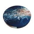 thumbnail image 1 of Balery White Jellyfish Dansing in the Ocean Fundas de asiento para taburete de bar redondo de tela de terciopelo ajustables que protegen de arañazos y manchas para sillas de 14 a 17 pulgadas.-13 inch, 1 of 7