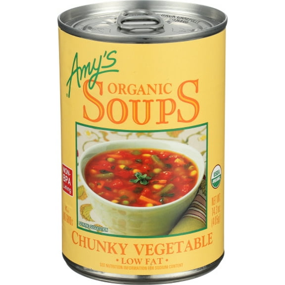 (Pack of 12) Amy's Organic Chunky Vegetable Soup 14.3 oz