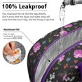 thumbnail image 5 of Lunch Bag Lunch Box for Women Reusable Insulated Lunch Cooler Bags,Large Capacity for Work Travel Picnic,Water-Resistant Pioneer Colorful Floral Lunch Tote Bag Gifts for Woman Mom Purple, 5 of 6