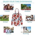 thumbnail image 5 of Goofa Lilies Flowers Pattern Hooded Sweatshirt for Youth Trendy youth sweatshirt Casual Hoodie for Boys and Girls-Small, 5 of 6