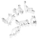 thumbnail image 2 of Cortadores de galletas de acero inoxidable con forma de gato, herramientas para hornear, pastelería, 6 uds., 2 of 4