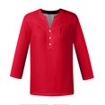 thumbnail image 4 of Sales Today Clearance Women's Long Sleeve Basic Shirts Womens 3/4 Length Sleeve Spring Tops Summer Button Up Shirts For Women Loose Fit Plus Size V Neck Blouses Beach Vacation Clothes, 4 of 4