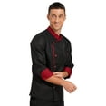 thumbnail image 4 of YiZYiF Mens Chef Jacket Unisex Long Sleeve Restaurant Hotel Work Wear Kitchen Cooking Uniform Black XXL, 4 of 7