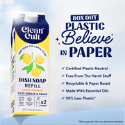 Cleancult Dish Soap Refill, Nature-Inspired Ingredients, Lemon Verbena, 32 fl oz