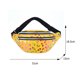 thumbnail image 3 of Bolsos Cruzados Riñonera retro de piel sintética con estampado de mariposas para mujer, riñonera grande (amarillo), 3 of 5
