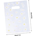 thumbnail image 4 of GFDYREE 100pcs Small One-off Tote Flower Lovely Bags Disposable Chic Plastic Pattern Bag Gift, 4 of 7