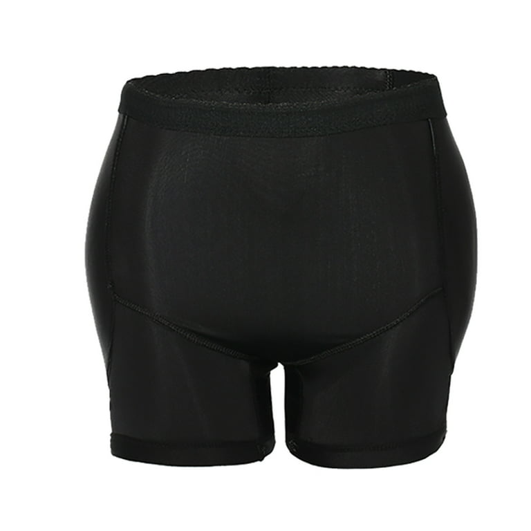 HUPOM Seamless Boyshort Underwear For Women Womens Underwear High Waist  Casual None Comfort Waist Black M 