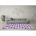 thumbnail image 3 of Ahgly Company Indoor Square Abstract Purple Contemporary Area Rugs, 4' Square, 3 of 4