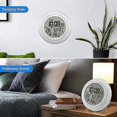 thumbnail image 2 of Atomic Clock With Indoor Temperature And Humidity, Compatible With Seniors A, 2 of 5